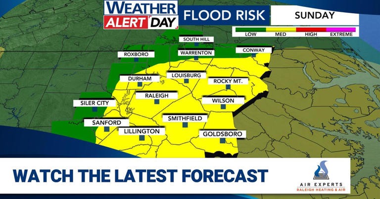 WRAL weather alert day: Severe thunderstorm warning for parts of Wake ...