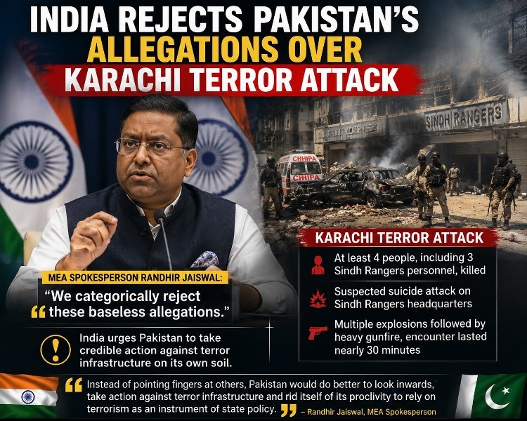 'Look inwards': India's sharp reply to Pakistan over Karachi terror ...