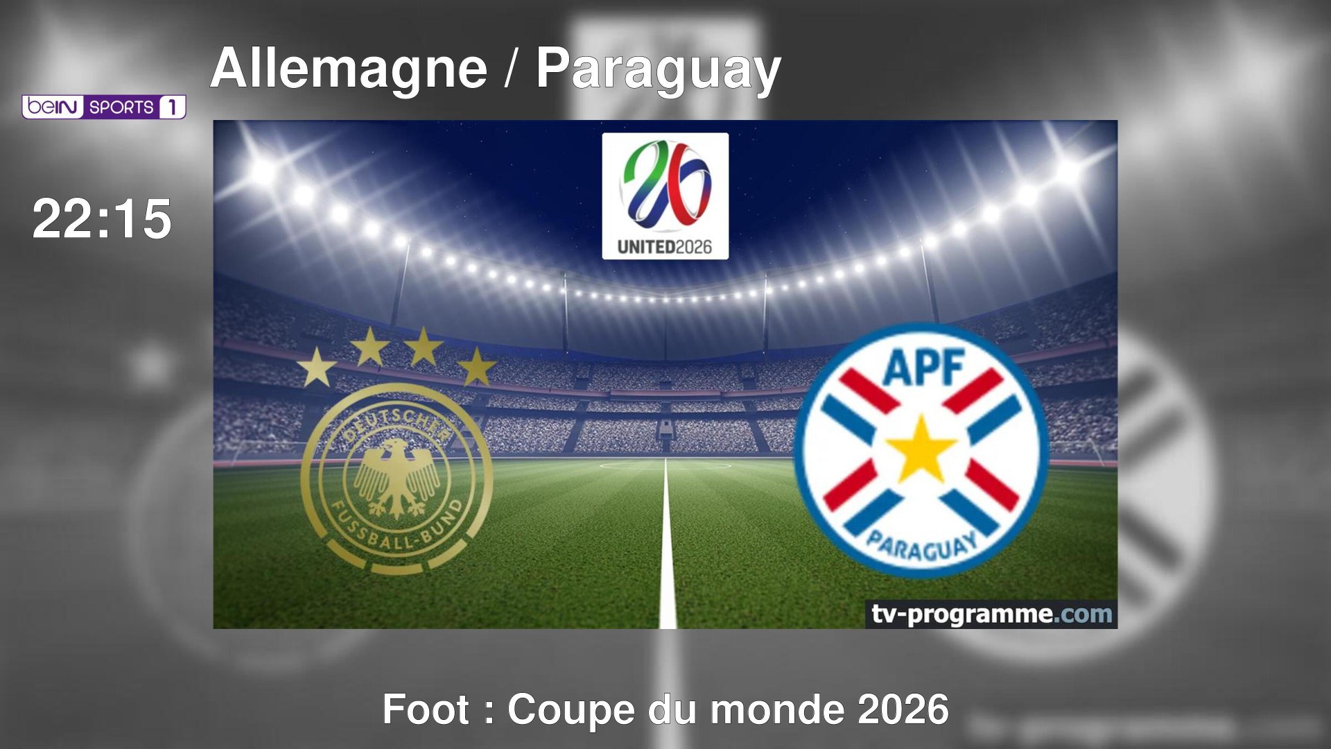Programme TV sport du lundi 29 juin 2026 : l'affiche beIN SPORTS 1