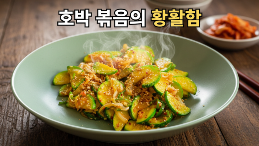 한 끼 반찬으로 딱! 간단 애호박볶음 레시피