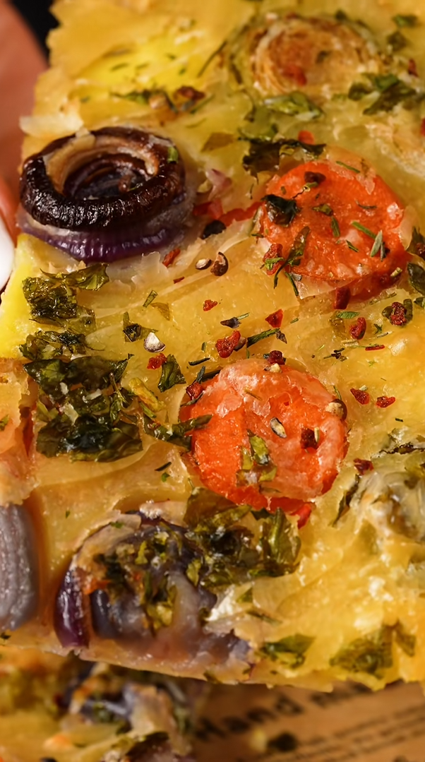 Knusprige Rosenkohl-Scarpaccia einfach selbst gemacht