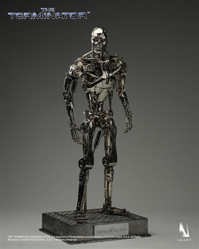 【説明欄必読】 ターミネーター T-800 ヘッドフィギュア　シルバー ターミネーター』T-800 エンドスケルトンがINARTより1/6スケール可動