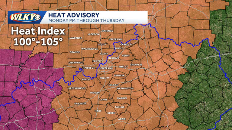 Weekly weather planner: Dangerously hot and humid, temps feeling 100 ...