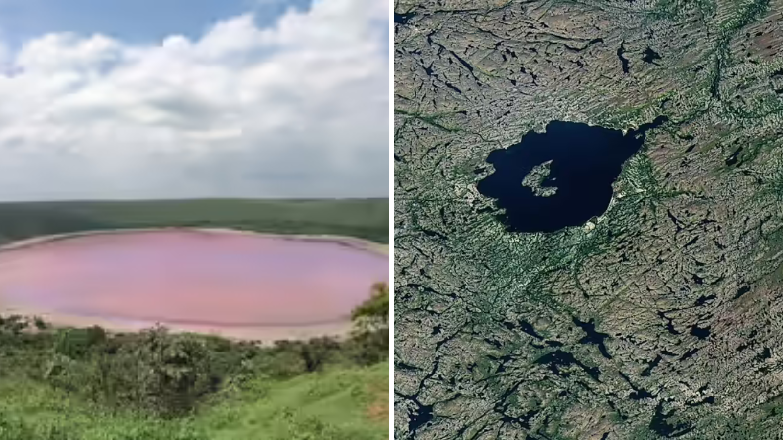 7 incredible meteor impact lakes around the world that were created by ...