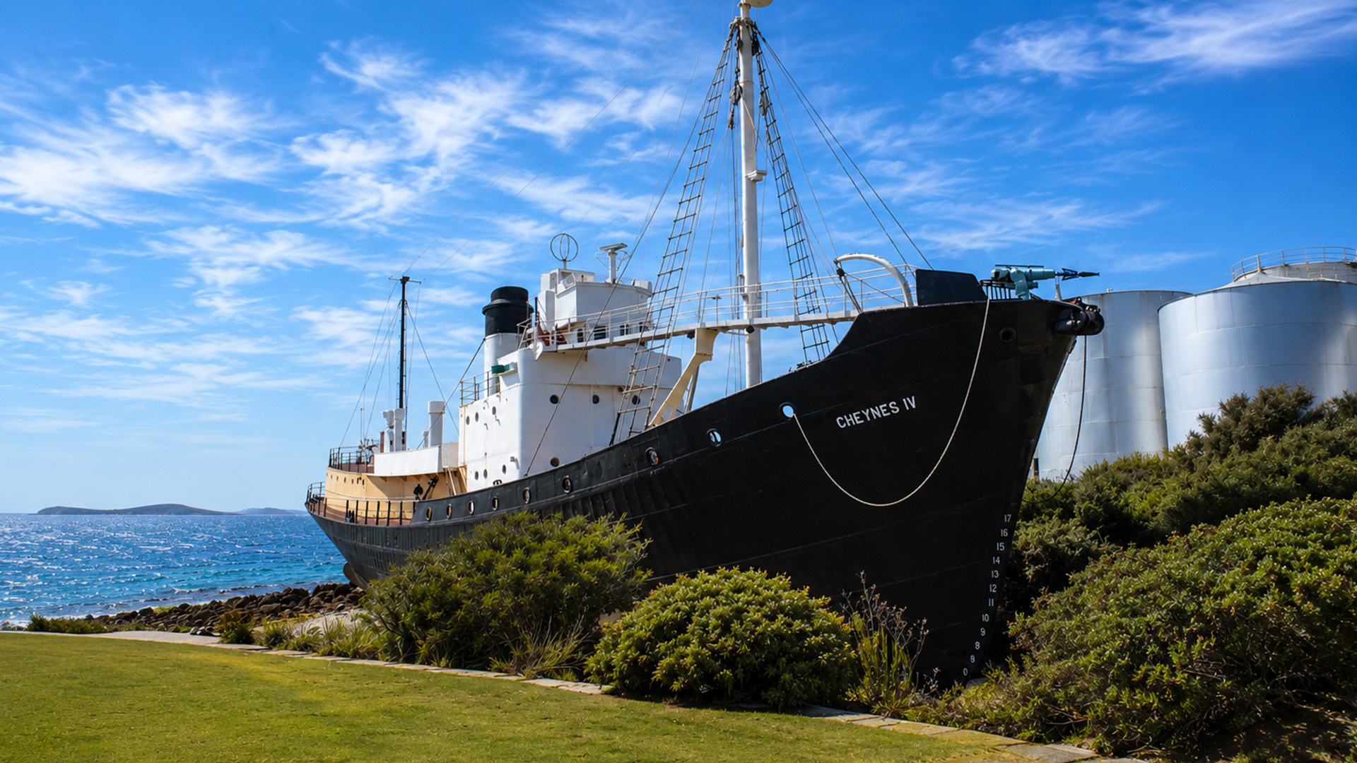 Why is this historic ship preserved on land?