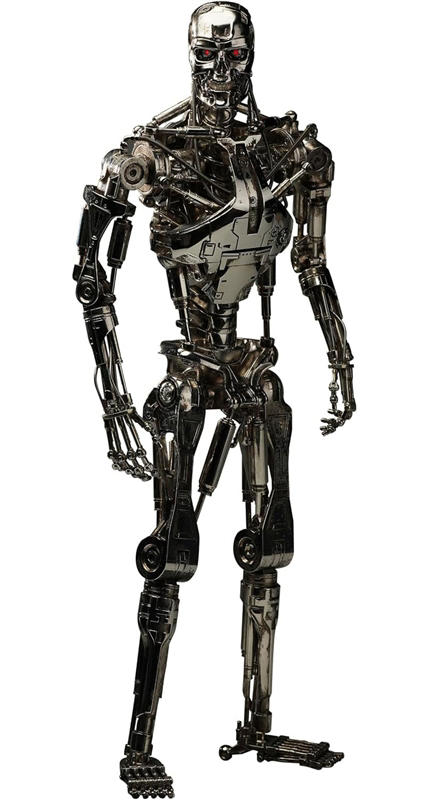 【説明欄必読】 ターミネーター T-800 ヘッドフィギュア　シルバー ターミネーター』T-800 エンドスケルトンがINARTより1/6スケール可動