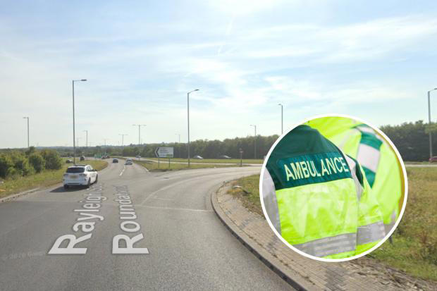 Motorcyclist taken to hospital after serious crash on major south Essex ...