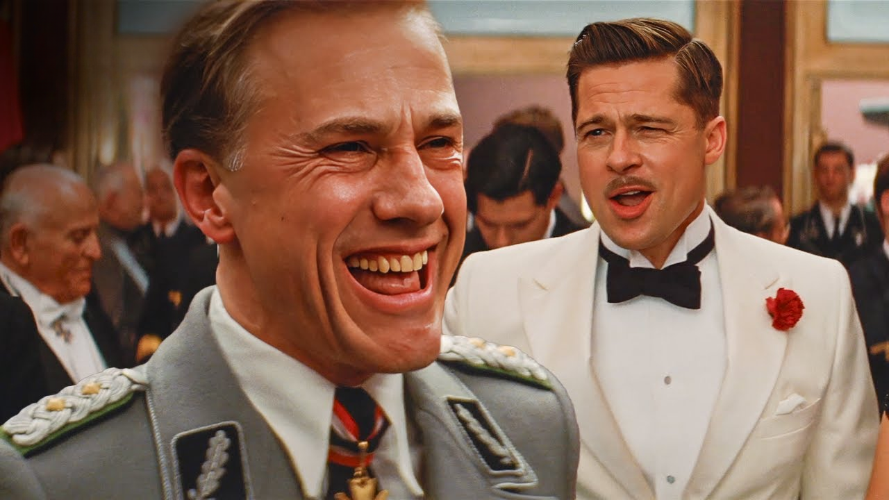 Hans Landa confronts Aldo Raine at the movie theatre – Inglourious Basterds