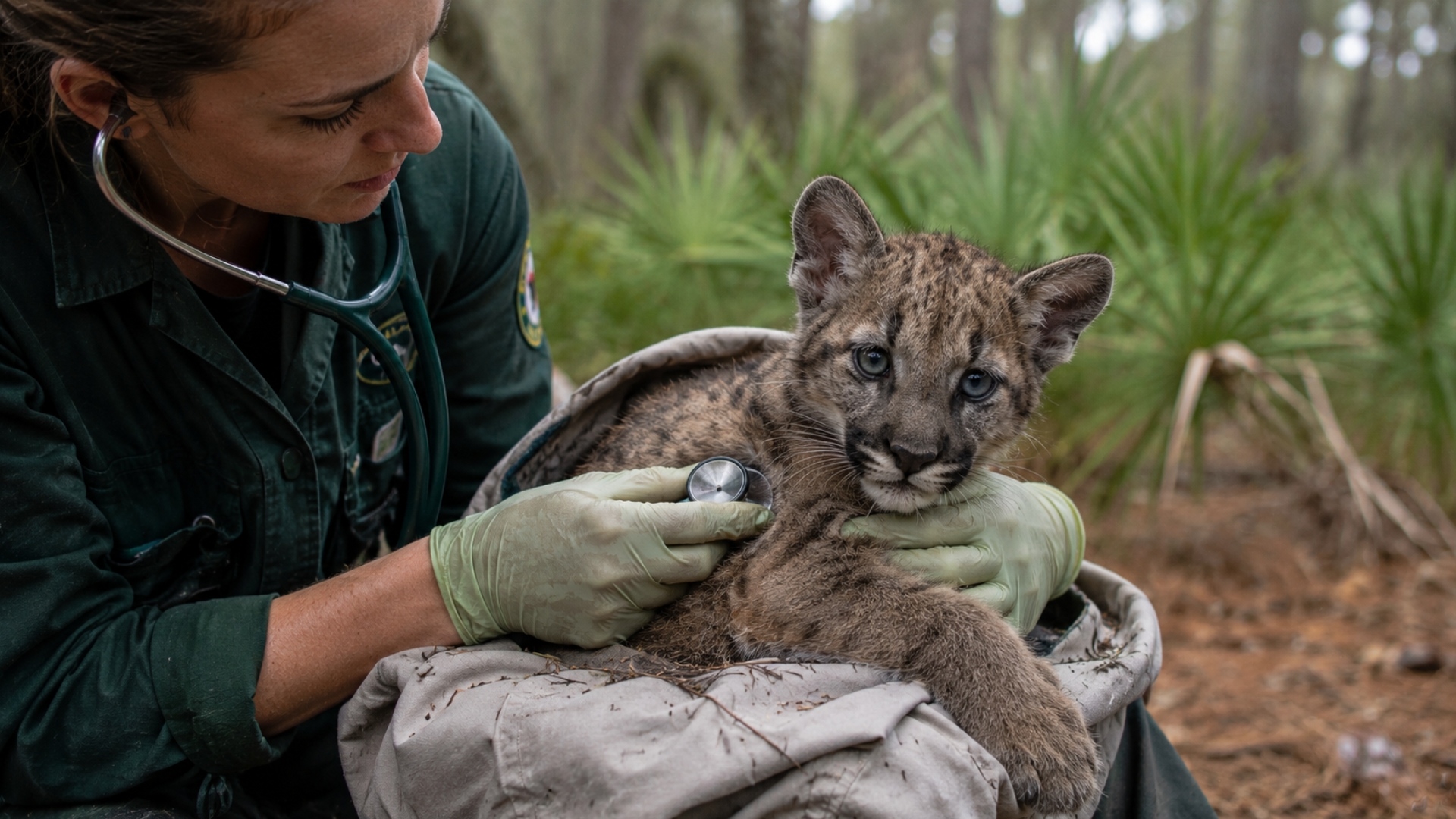 A Florida panther kitten rescue shows why radio collars matter