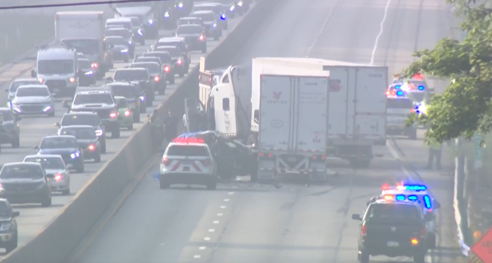 Pickup truck driver dies in I-83 crash involving 2 tractor-trailers ...