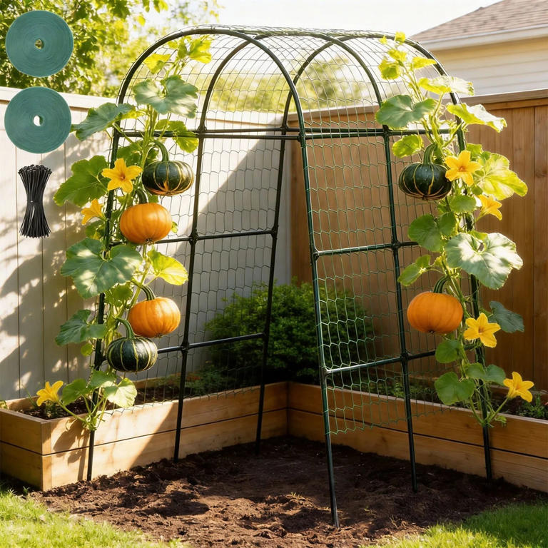 You don't have to grow climbers up a trellis: These unusual ideas make ...