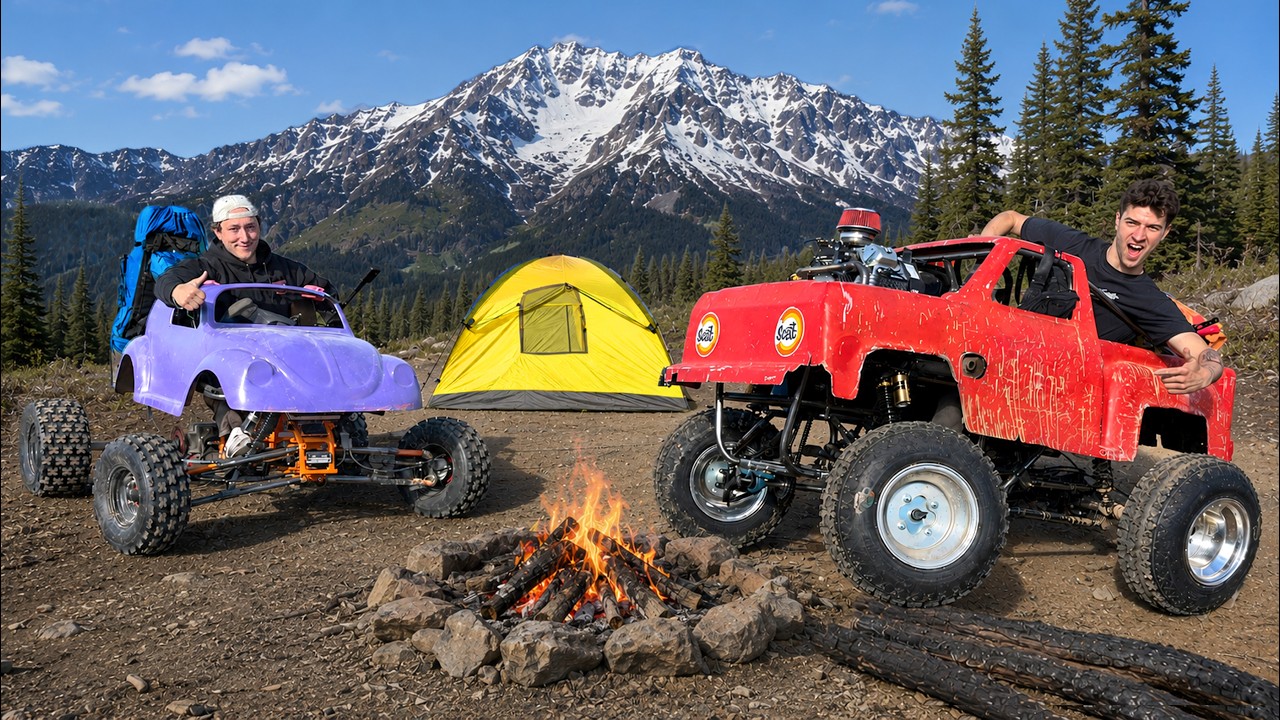 Off road go kart camping challenge!