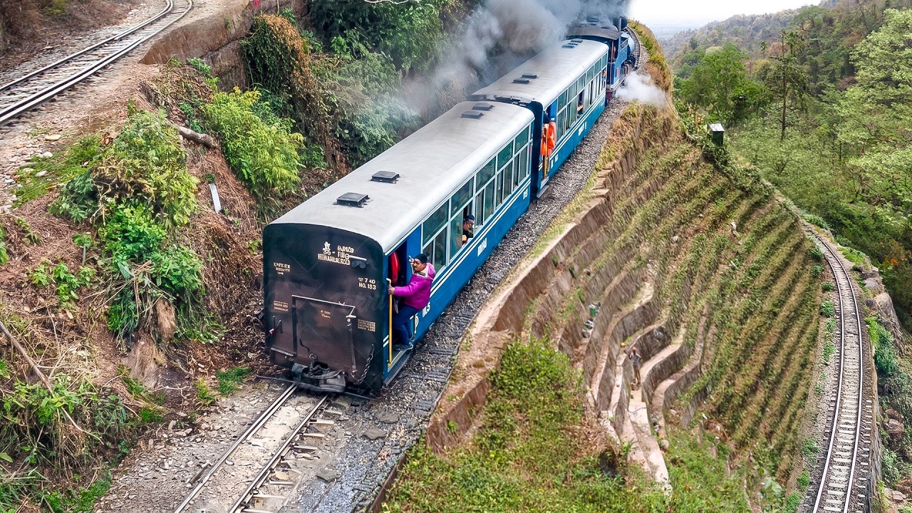 Riding the craziest backwards train in the Himalayan mountains