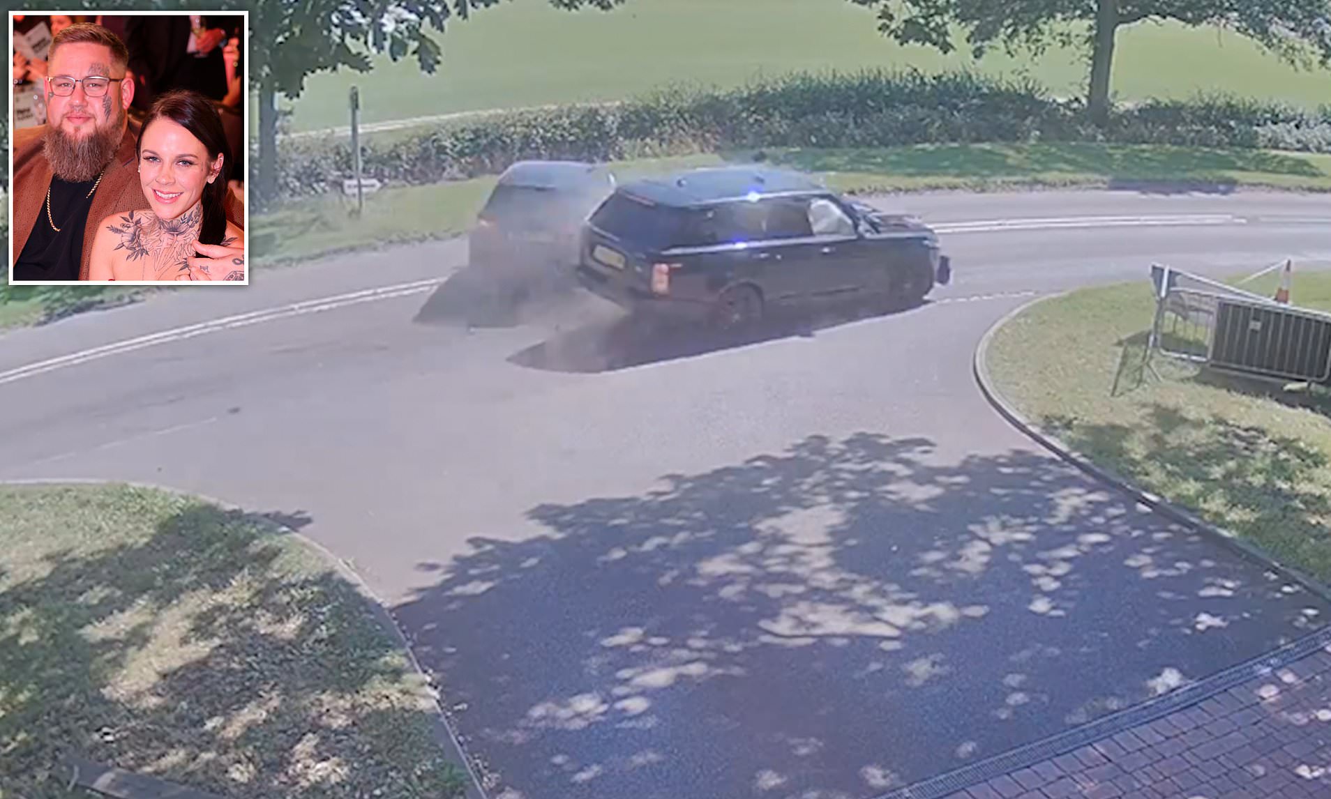 Moment Rag'n'Bone Man's wife crashes on school run and smashes Range Rover into  mum and three kids