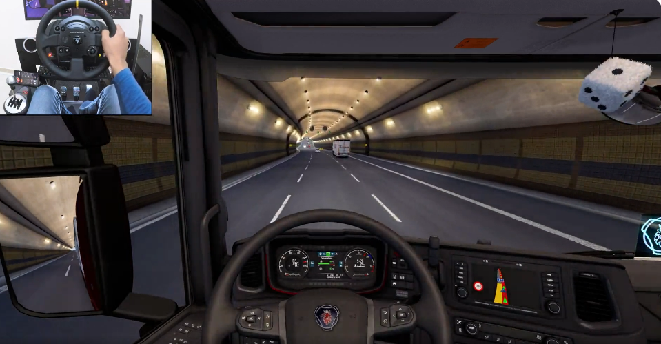 Exploring Austria in Euro Truck Simulator 2 with wheel control