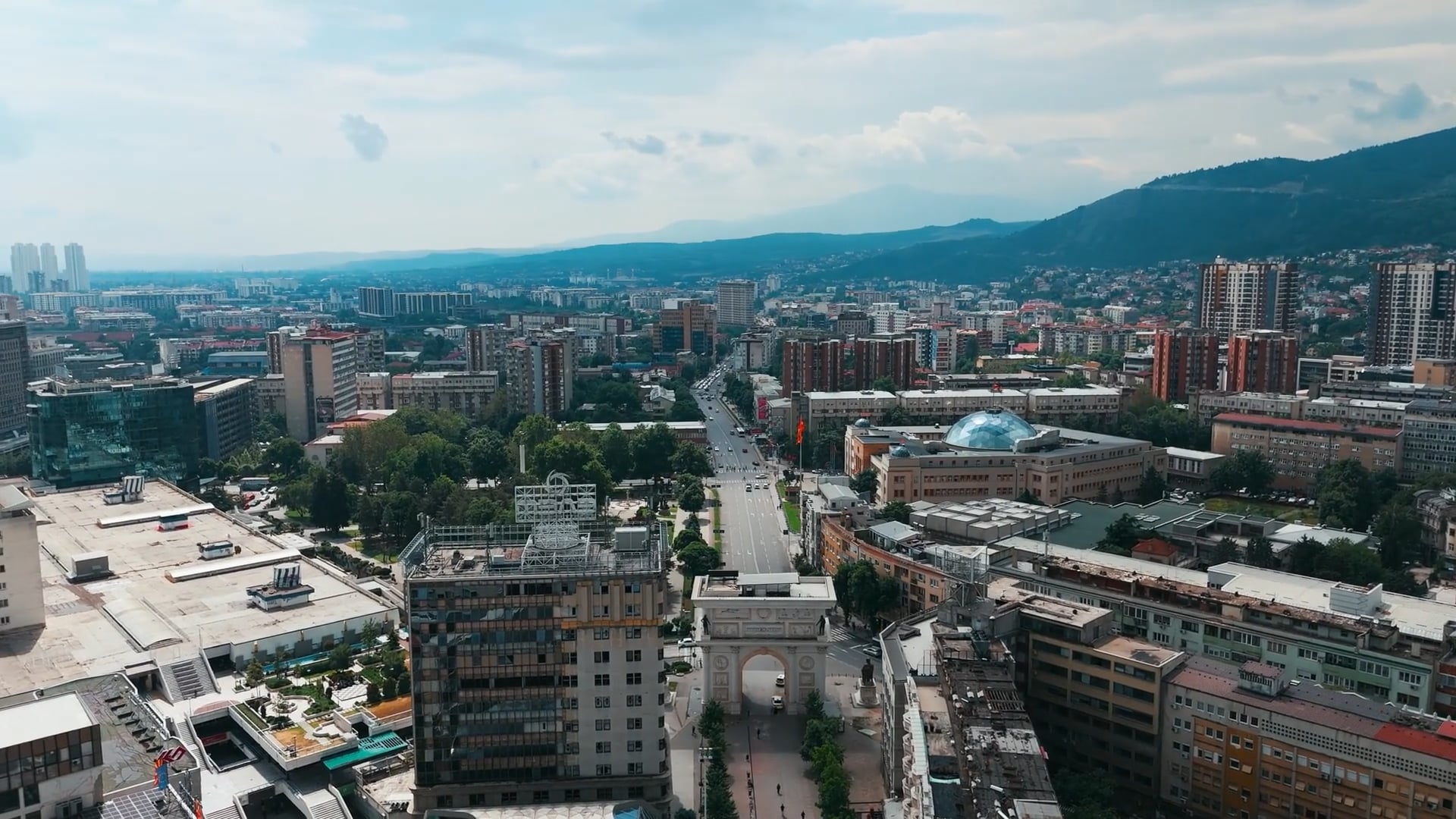 Skopje North Macedonia: Drone tour of the historic Balkan capital