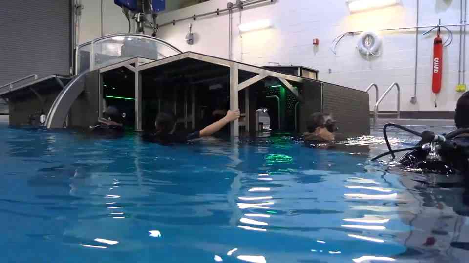 Check out Camp Lejeune’s modular underwater egress trainer (MUET)