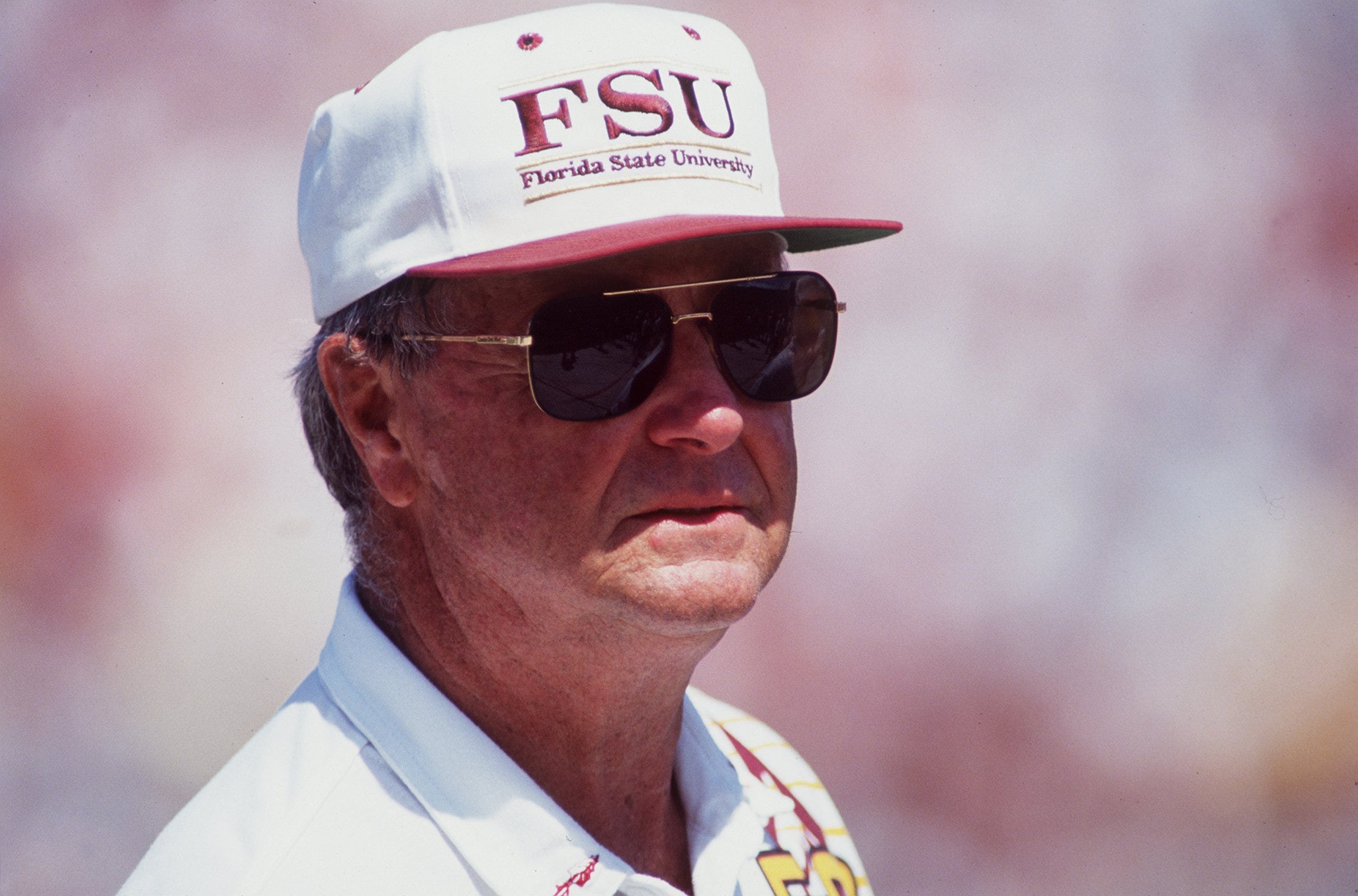 2 OCT 1992: FLORIDA STATE HEAD COACH BOBBY BOWDEN DURING THE SEMINOLES GAME AGAINST THEN GEORGIA TECH RAMBLIN' WRECK IN TALLAHASSEE, FL. Mandatory Credit: Scott Halleran/ALLSPORT