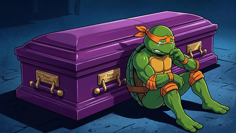 Cowa-bummer! You can be buried in a Teenage Mutant Ninja Turtles casket