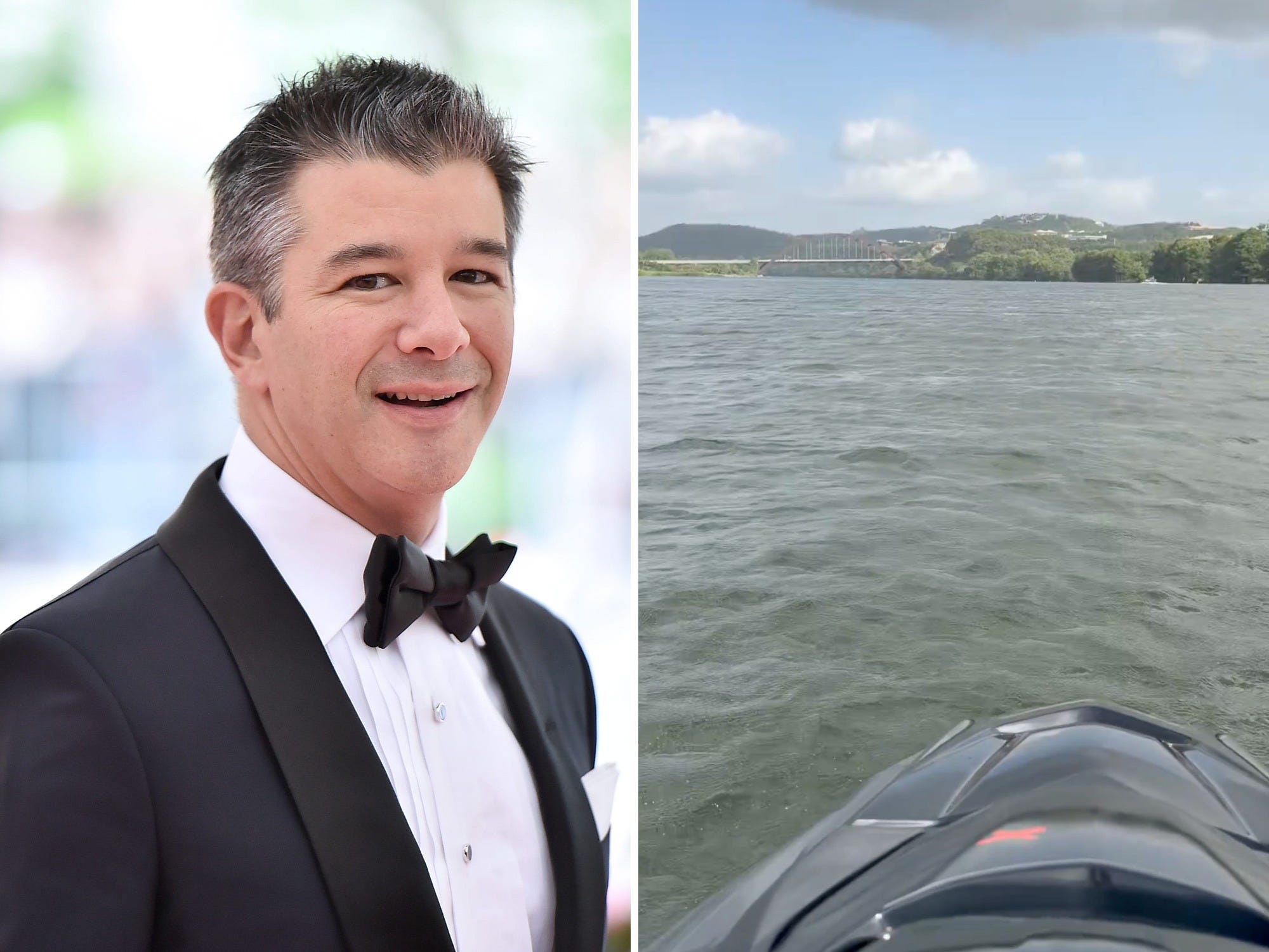 Travis Kalanick says he's the only CEO with a 5-minute jet ski commute