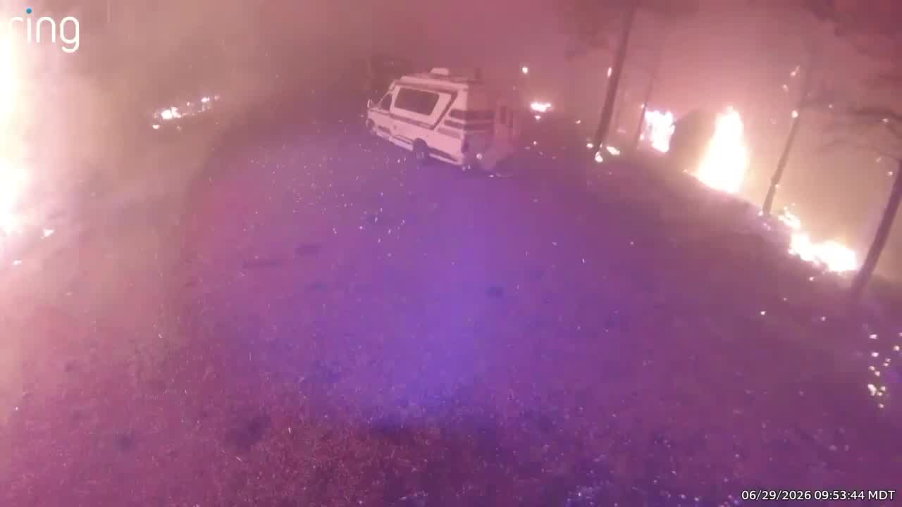 Ring video captures devastating Aspen Acres fire in Colorado: Courtesy ...