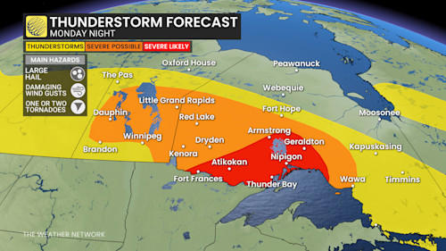 Nocturnal, severe storm and tornado threat for parts of NW Ont. and ...