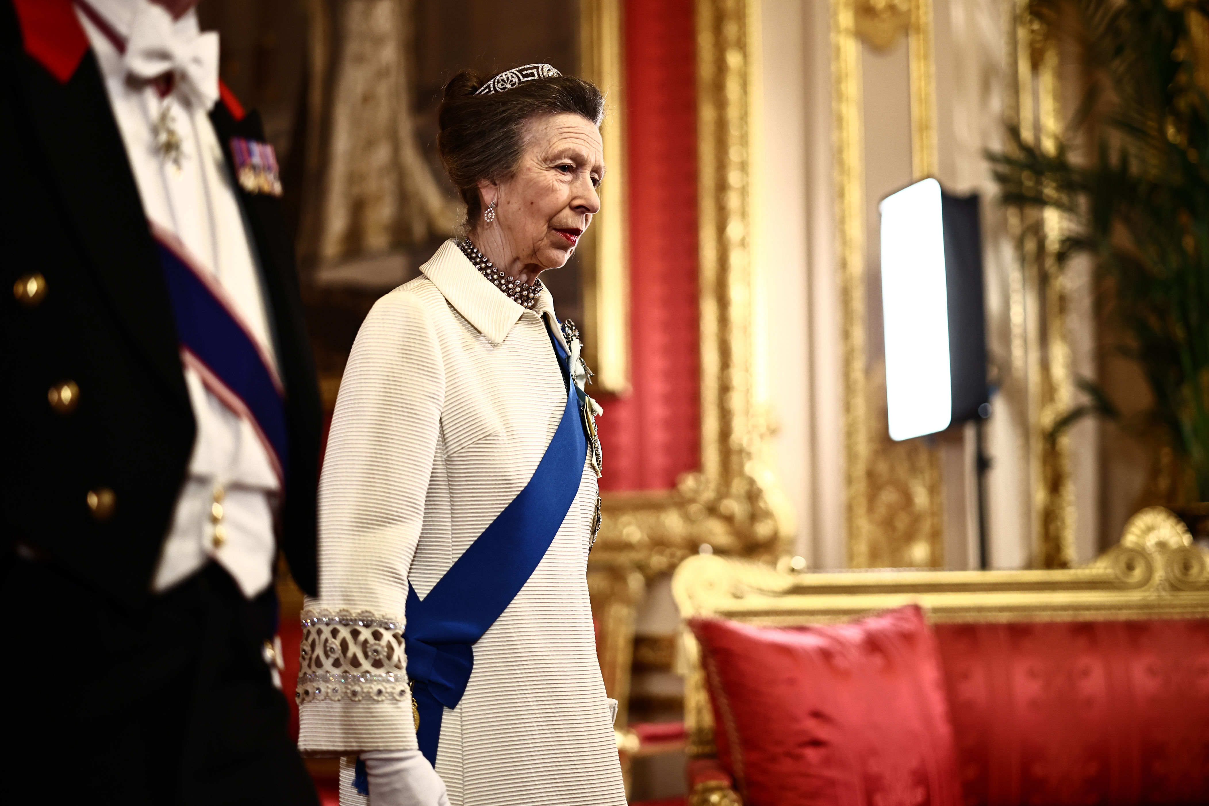 Princess Anne dusts off 42-year-old dress for royal banquet