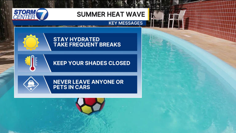 A heat advisory is in effect until Thursday night