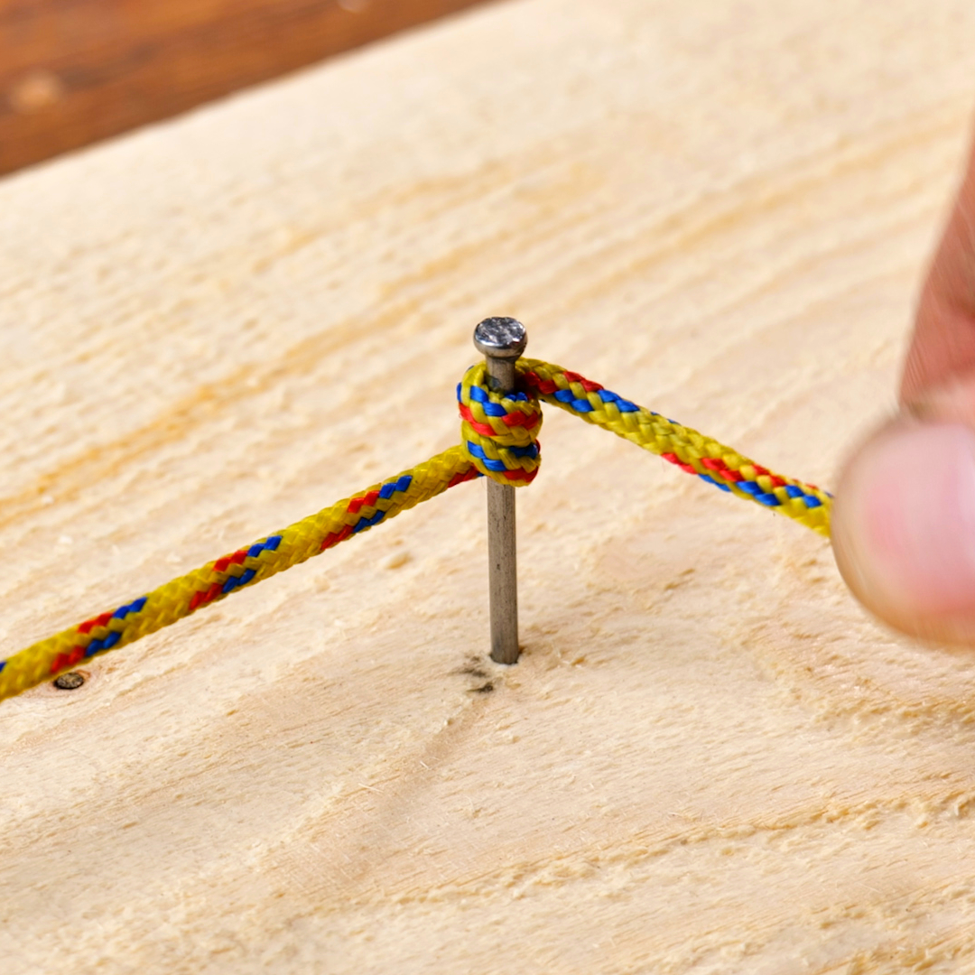 Genius knot hack with just a nail and rope