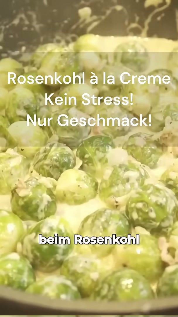 Rosenkohl in Sahne mit Speck: Blitzschnelles Pfannenrezept