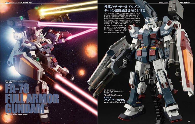 ホビー専門誌「HJメカニクス28 特集：機動戦士ガンダム サンダーボルト