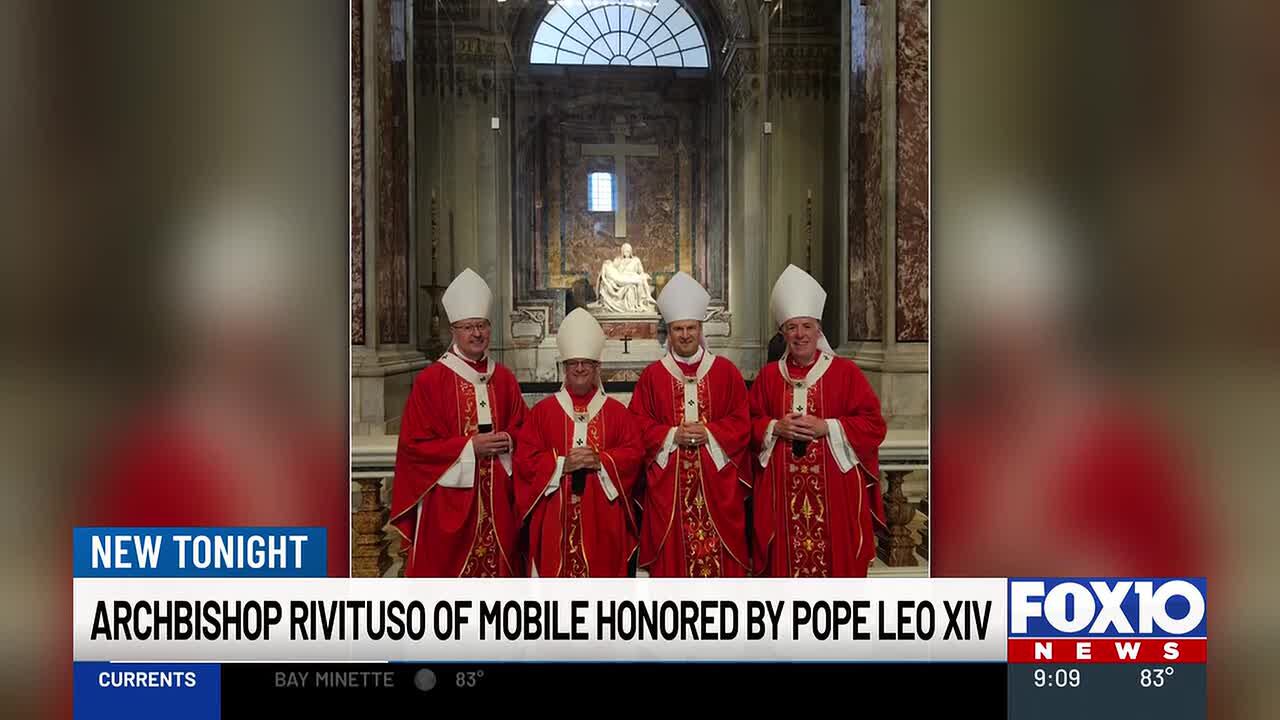 Archbishop Rivituso of Mobile honored by Pope Leo XIV at Vatican