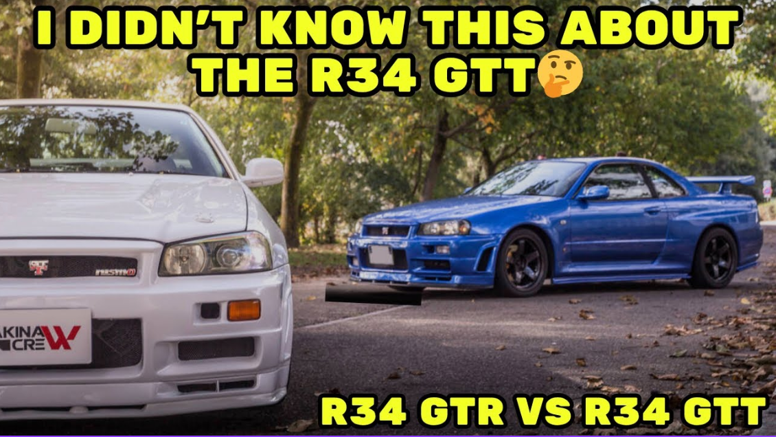 Nissan Skyline R34 GTR Vs GTT Full Comparison