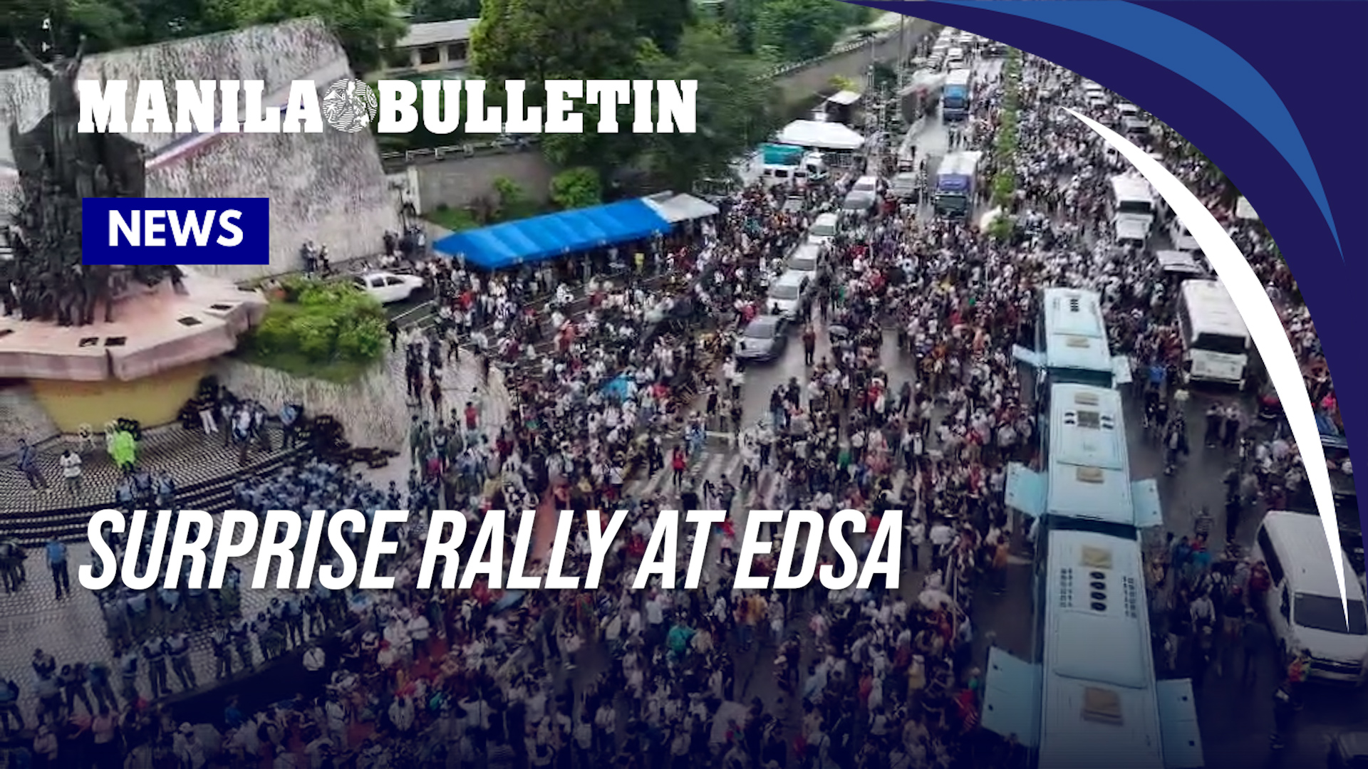 Thousands gather at EDSA for surprise rally