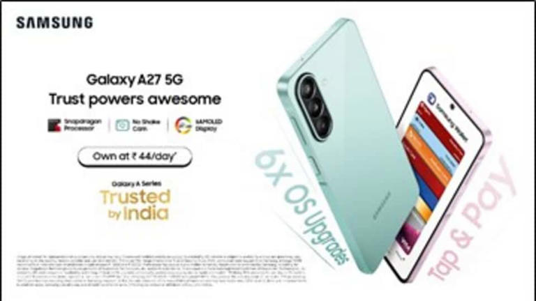 Samsung Galaxy A27 5G debuts in India with 120Hz AMOLED display, price ...