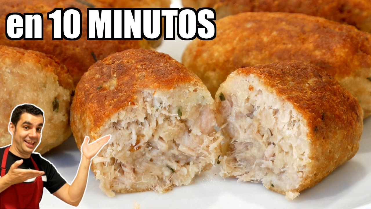 Croquetas de atún sin freír fáciles y listas en 10 minutos