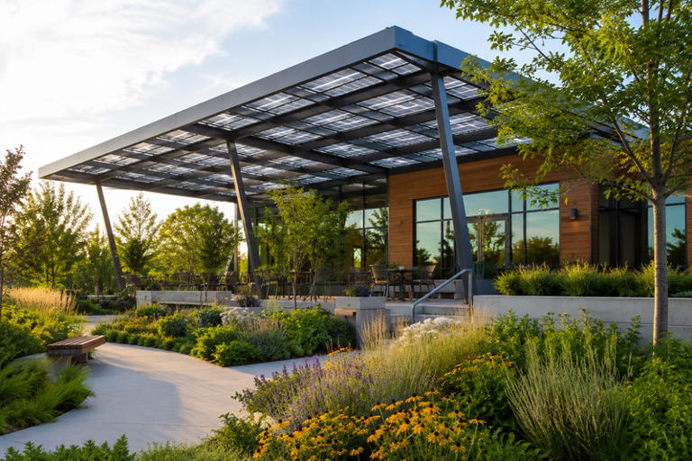 How steel canopy structures support sustainable construction
