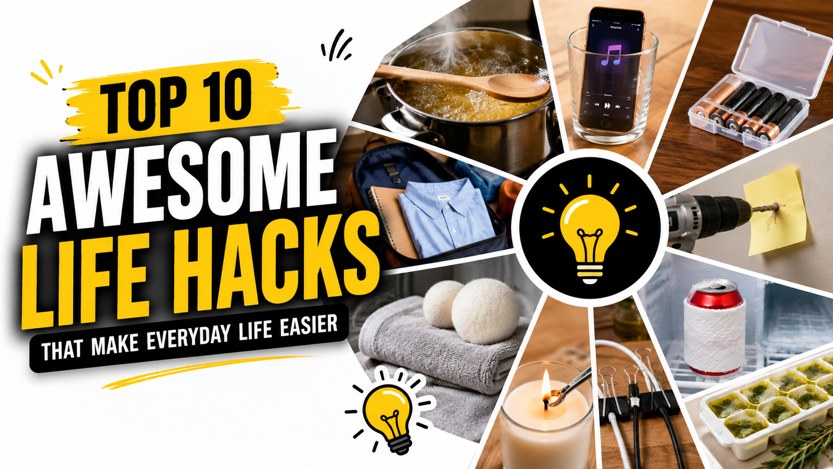Top 10 awesome life hacks and tricks that make everyday life easier