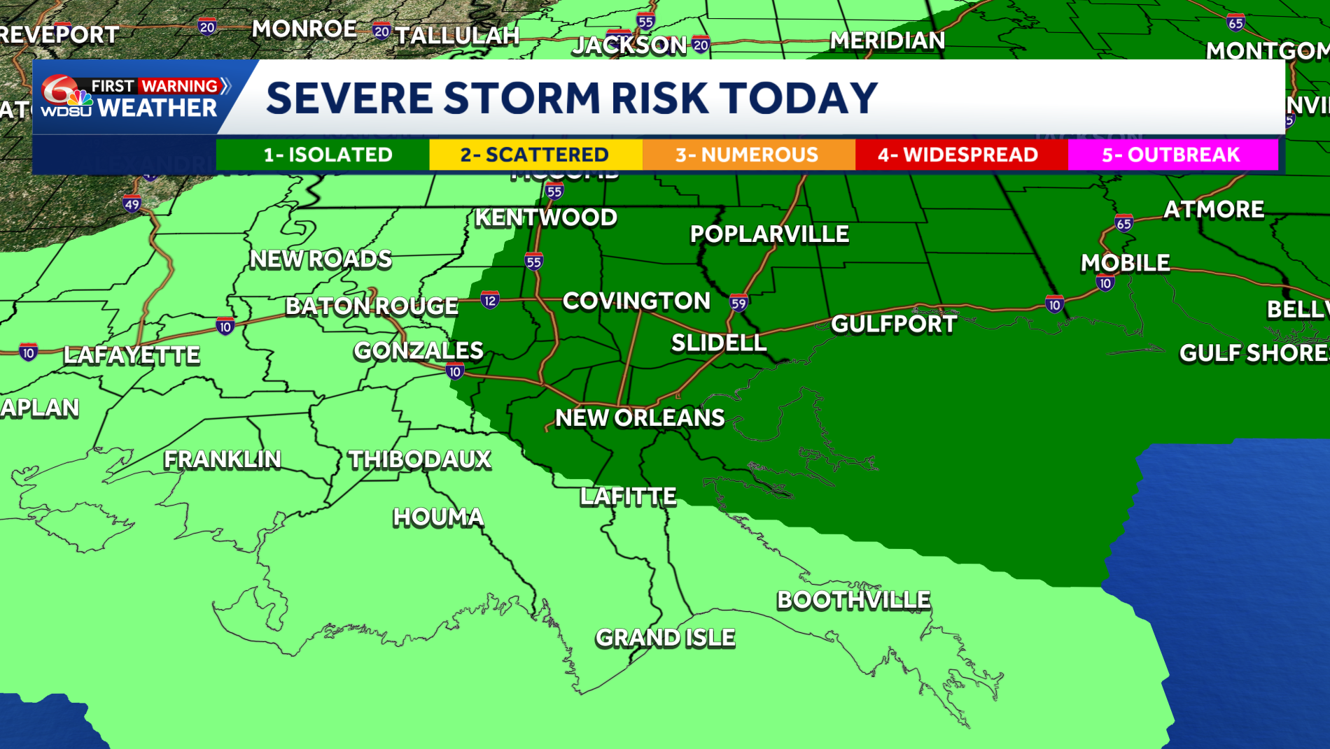 Impact day Tuesday for strong to severe storms possible