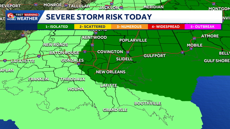 Impact day Tuesday for strong to severe storms possible