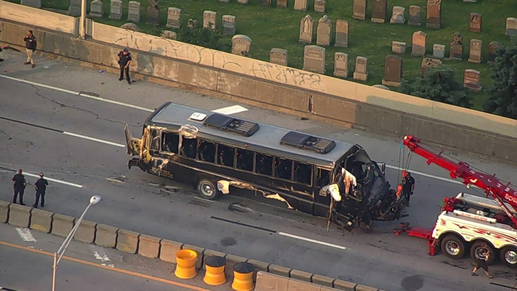 LIE crash kills two, injures 20 after bus slams into multiple cars in ...