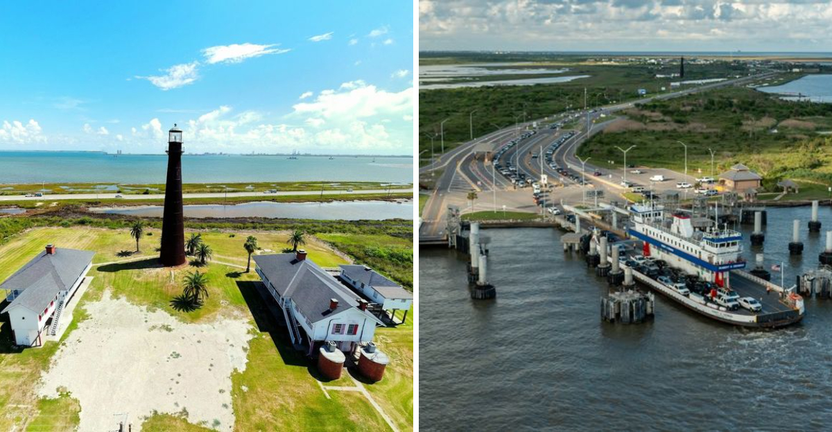 A scenic ferry ride is the only way to reach this quiet Texas peninsula