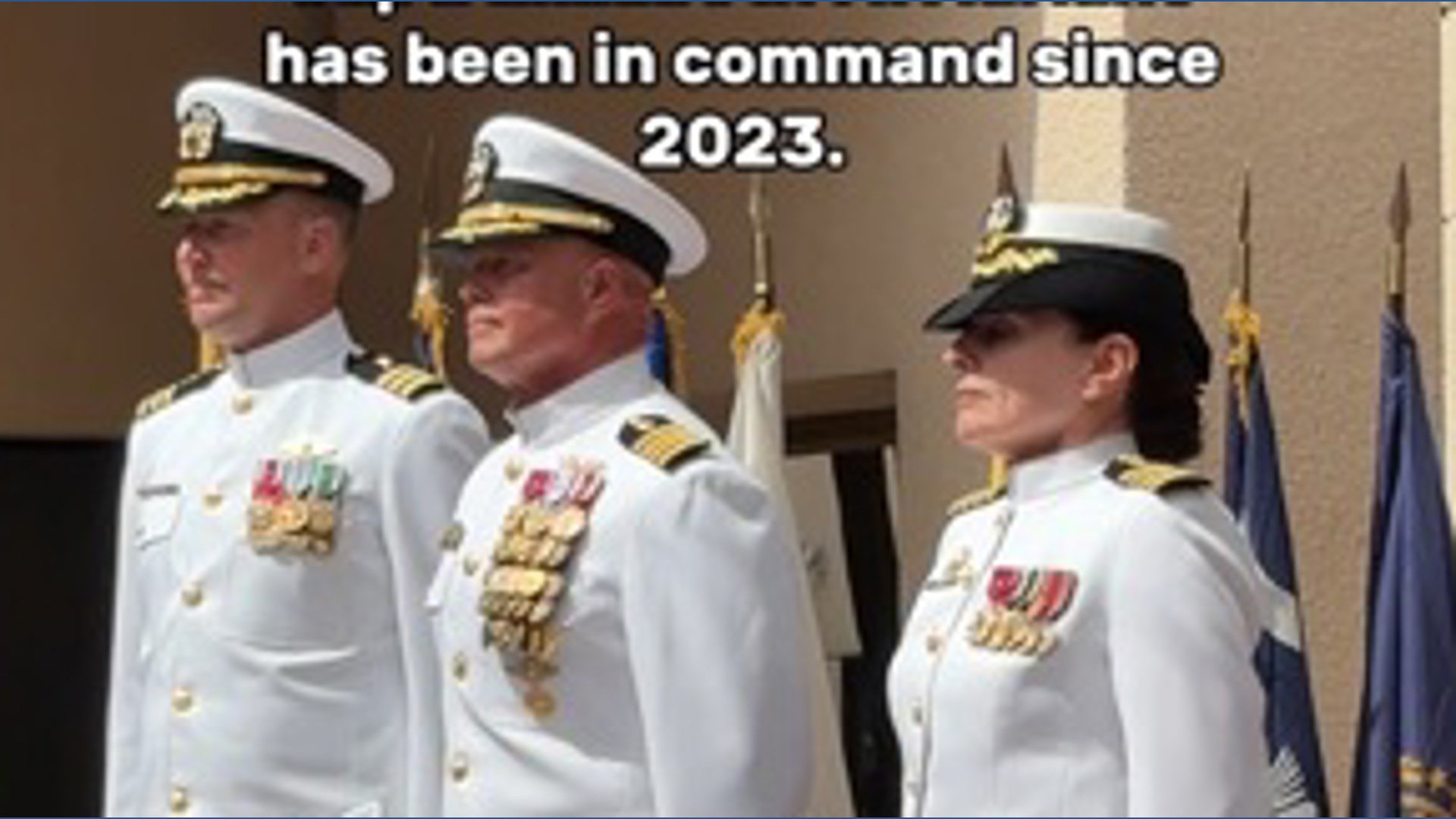 Change of command ceremony at Naval Medical Center San Diego