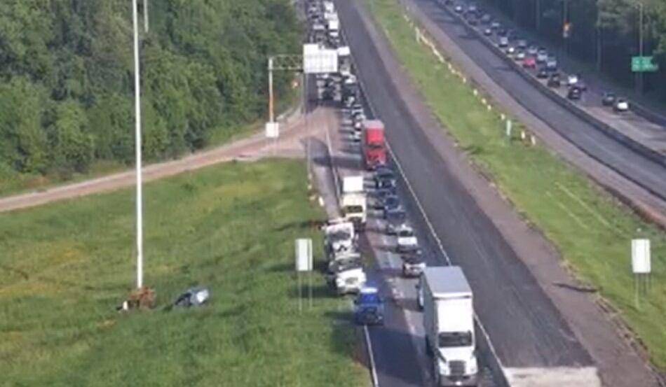 Traffic clears after crash on I-40, per TDOT