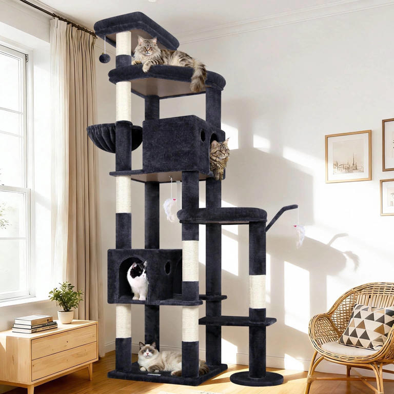 Walmart’s huge heavy duty cat tree is a true kitty playground—and it’s ...