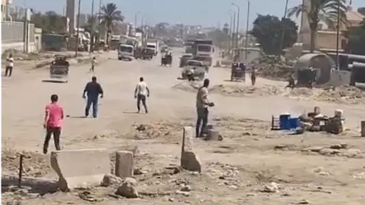 اعتداء على حملة إزالة بالإسكندرية (1)
