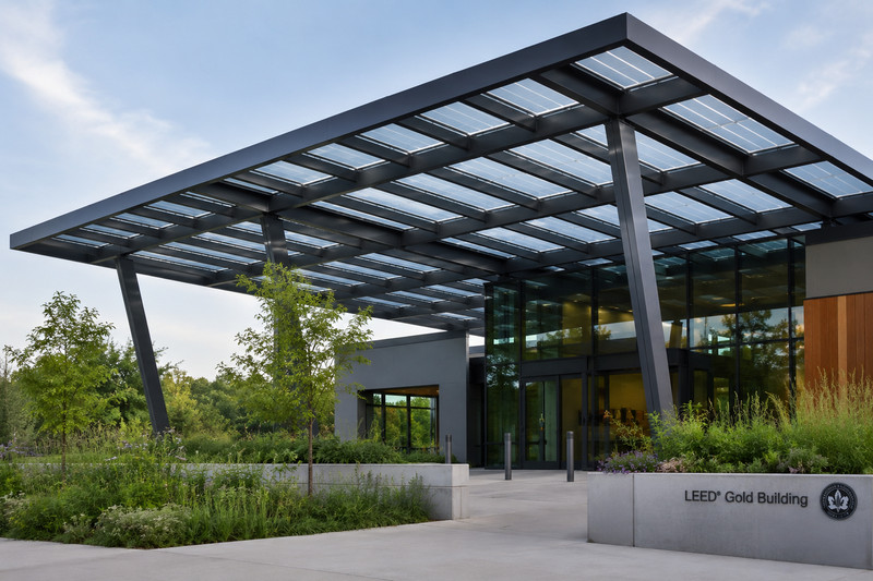 How steel canopy structures support sustainable construction