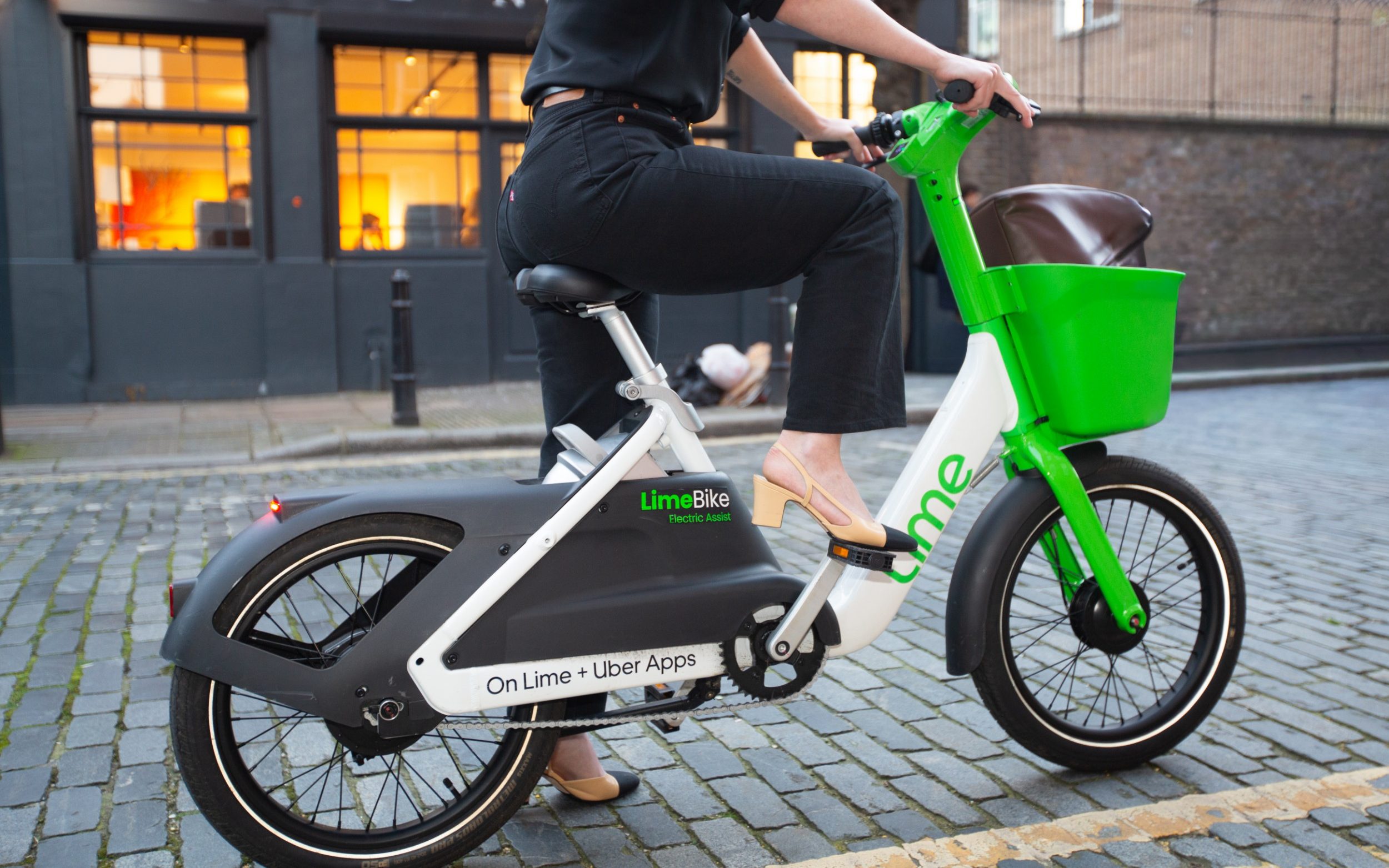 Undated handout photo issued by Lime of their new LimeBikes