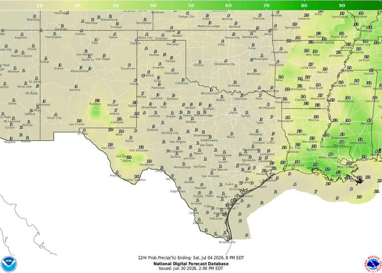First look at the Fourth of July weather forecast shows hot, clear ...