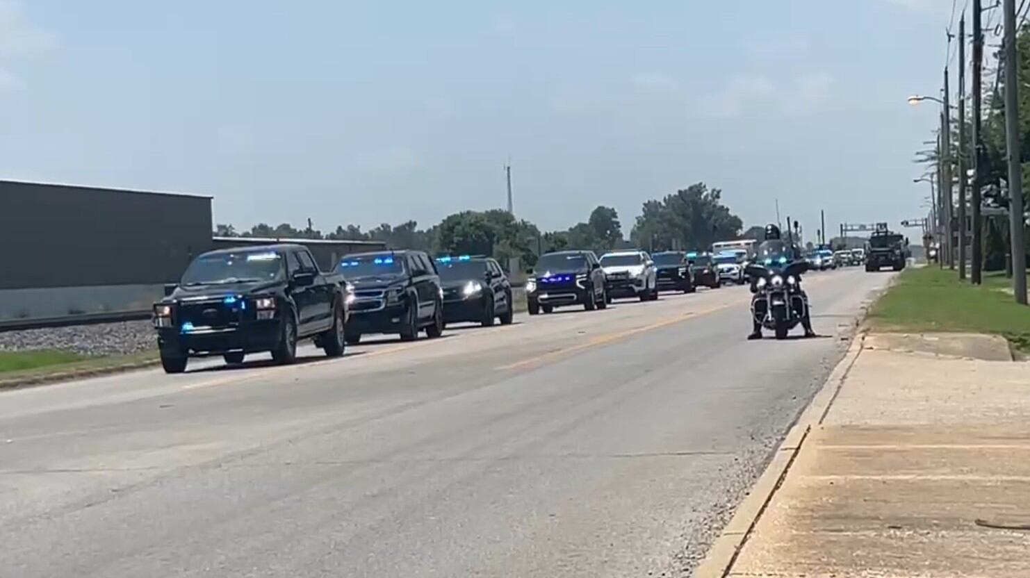 Fallen Marked Tree officer Trevor Howard escorted home to northeast ...
